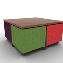 4 Volker Cube With Nesting Table