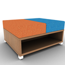 LB Lounge Backless 2 Seater Open Bottom 36W