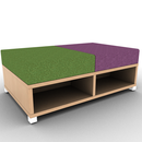 LB Lounge Backless 2 Seater Open Bottom 48W