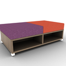 LB Lounge Backless 2 Seater Open Bottom 54W