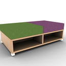 LB Lounge Backless 2 Seater Open Bottom 54W