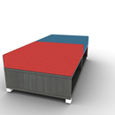 LB Lounge Backless 2 Seater Open Bottom 60W