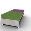 LB Lounge Backless 2 Seater Open Bottom 60W