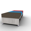 LB Lounge Backless 3 Seater Open Bottom 66W