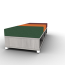 LB Lounge Backless 3 Seater Open Bottom 72W