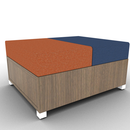 LB Lounge Backless 2 Seater Closed Bottom 36W