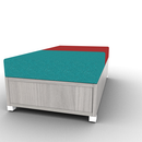 LB Lounge Backless 2 Seater Closed Bottom 54W