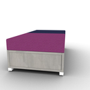 LB Lounge Backless 2 Seater Closed Bottom 60W