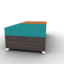 LB Lounge Backless 2 Seater Closed Bottom 60W