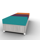 LB Lounge Backless 3 Seater Closed Bottom 66W