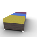 LB Lounge Backless 3 Seater Closed Bottom 72W