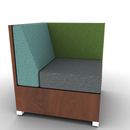 LB Lounge 34 Tall Left Corner Rear Overlay Solid Base