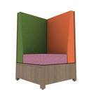 LB Lounge 50 Tall Right Corner Rear Overlay Solid Base