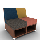 LB Lounge 2 Seater 34H X 36W X 30 Open Base