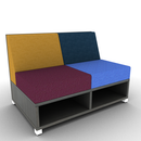 LB Lounge 2 Seater 50H X 48W X 30 Open Base