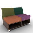 LB Lounge 2 Seater 50H X 48W X 30 Open Base