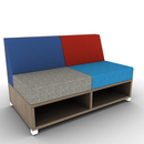 LB Lounge 2 Seater 34H X 54W X 30 Open Base