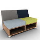 LB Lounge 2 Seater 34H X 54W X 30 Open Base