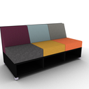 LB Lounge 3 Seater 34H X 66W X 30 Open Base