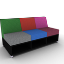 LB Lounge 3 Seater 50H X 66W X 30 Open Base
