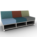 LB Lounge 3 Seater 34H X 72W X 30 Open Base