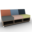 LB Lounge 3 Seater 34H X 72W X 30 Open Base