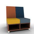 LB Lounge 2 Seater 42H X 36W X 30 Open Base