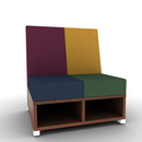 LB Lounge 2 Seater 42H X 36W X 30 Open Base