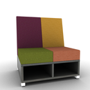 LB Lounge 2 Seater 42H X 36W X 30 Open Base