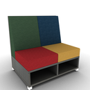 LB Lounge 2 Seater 42H X 42W X 30 Open Base