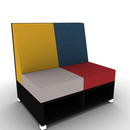 LB Lounge 2 Seater 42H X 42W X 30 Open Base