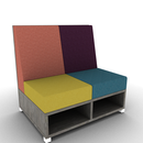 LB Lounge 2 Seater 42H X 42W X 30 Open Base