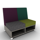 LB Lounge 2 Seater 42H X 48W X 30 Open Base