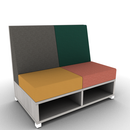 LB Lounge 2 Seater 42H X 48W X 30 Open Base