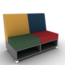 LB Lounge 2 Seater 42H X 54W X 30 Open Base