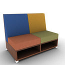 LB Lounge 2 Seater 42H X 54W X 30 Open Base