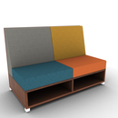 LB Lounge 2 Seater 42H X 60W X 30 Open Base