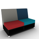 LB Lounge 2 Seater 42H X 60W X 30 Open Base
