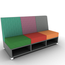 LB Lounge 3 Seater 42H X 72W X 30 Open Base