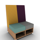 LB Lounge 2 Seater 50H X 36W X 30 Open Base