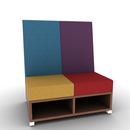 LB Lounge 2 Seater 50H X 42W X 30 Open Base