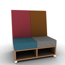 LB Lounge 2 Seater 50H X 42W X 30 Open Base