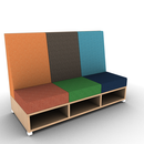 LB Lounge 3 Seater 50H X 72W X 30 Open Base