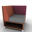 LB Lounge 34 Tall Corner Rear Overlay Open Base Left