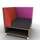 LB Lounge 34 Tall Corner Rear Overlay Open Base Left