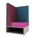 LB Lounge 42 Tall Corner Rear Overlay Open Base Left