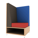 LB Lounge 42 Tall Corner Rear Overlay Open Base Left