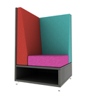 LB Lounge 42 Tall Corner Rear Overlay Open Base Left