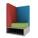 LB Lounge 50 Tall Left Corner Rear Overlay Open Base