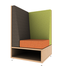 LB Lounge 50 Tall Left Corner Rear Overlay Open Base